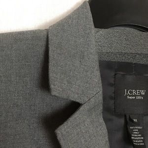 J. Crew Super 120’s Gray Blazer Wool  6T Tall